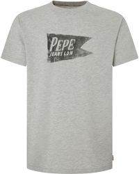 Pepe Jeans - Single Cardiff T-shirt Voor - Lyst