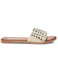 steve madden regent embellished slide sandal