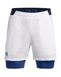 Under Armour - S Woven 2in1 Vent Performance Shorts White Xl - Lyst