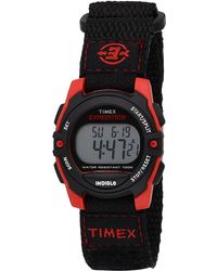 Timex - T49956 Expedition Mid-size Digital Cat Black/red Fast Wrap Velcro Watch - Lyst