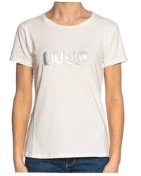 Liu Jo - Liu Jo T-shirt White Milk TA5214JS003 WHITE MILK L - Lyst