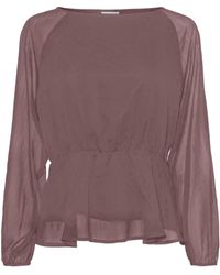 Vero Moda - Female Top mit Schößchen VMMALLY LS Boatneck Blouse VMA EXC - Lyst
