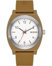 Nixon - Analog Japanisches Quarzwerk Uhr mit Silikon Armband A1361-5205-00 - Lyst