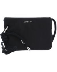 Calvin Klein - Roped Crossbody Nylon CK Black - Lyst