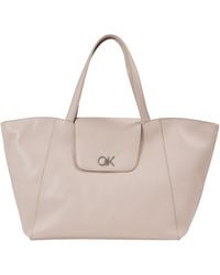 Calvin Klein - Borsa Tote Bag Donna Re-Lock Shopper Media - Lyst