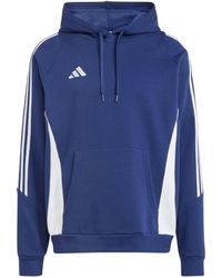 adidas - Teamsport Textil - Sweatshirts Tiro 24 Hoody blauweiss - Lyst