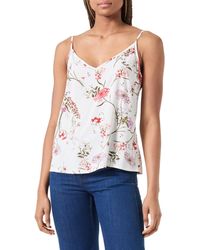 Vero Moda - Vmeasy Joy V-neck Singlet Wvn Ga Top - Lyst