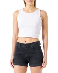 Replay - Jeans Shorts Anyta Baggy-Fit mit Stretch - Lyst