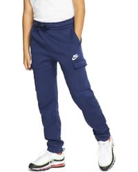 Nike - Cq4298-410 B Nsw Club Cargo Pant Pants Midnight Navy/midnight Navy/white Xl - Lyst