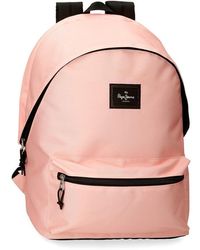 Pepe Jeans - Aris Zaino per laptop doppio scomparto rosa 31 x 44 x 15 cm Poliestere 20,46 L - Lyst