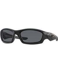 Oakley - Straight Jacket Rectangular Sunglasses, Matte Black, 60.0 Mm - Lyst
