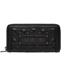 Love Moschino - Portefeuille avec porte-monnaie pour femme de marque - Lyst