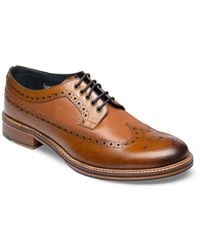 Ben Sherman - Archie Brogue Scarpe Stringate da Uomo in Pelle Marrone. - EUR 41 - Lyst