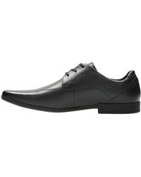 Clarks Lace-up Derby Shoes Beckfield Over Black Leather for Men | Lyst UK