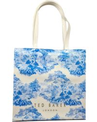 Ted Baker - S Large Roxicon Romantic Large Printed Icon Bag In White - Lyst