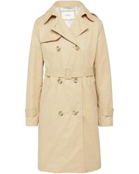 S.oliver - Trenchcoat mit Streifen-Futter Sandstein 38 - Lyst