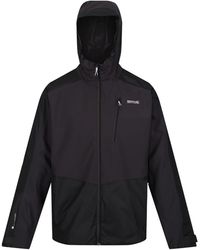 Regatta - S Highton Stretch Ii Waterproof Breathable Jacket Ash/black - Lyst