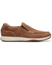 Clarks - Sailview Step Nubuck Shoes In Standard Fit Size 10 Brown - Lyst