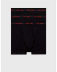 Calvin Klein - Hombre Pack de 3 Bóxers Trunks Algodón con Stretch - Lyst