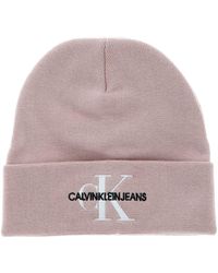Calvin Klein - Monogram Beanie K60k611254 Knitted Hat - Lyst