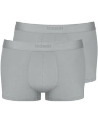 Sloggi - Men Ever Ease Hipster 2p Silver Grey - Lyst