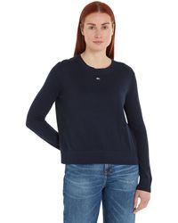 Tommy Hilfiger - Tommy Jeans Tjw Essential Crew Neck Sweater Pullovers - Lyst