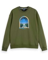 Scotch & Soda - Relaxed-fit Front Artwork Sweatshirt - Lyst