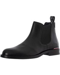 Tommy Hilfiger - Core Leather Chelsea Boots - Lyst