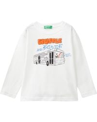 Benetton - T-shirt M/l 3i1xg10fl Short Sleeve T-shirt - Lyst