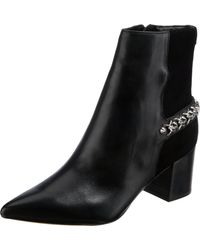 Guess - Scarpe Donna Ankle Boot Hibah Pelle Nero D23GU51 FL7HIBLEA10 35 - Lyst