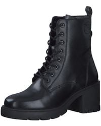 S.oliver - Stiefeletten mit Absatz aus Leder zum Schnüren - Lyst