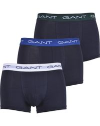 GANT - 3-pack Coloured Waistband Boxer Trunks - Lyst