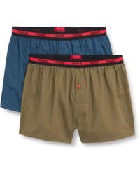 HUGO - Woven Boxer TWINPACK - Lyst
