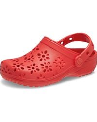 Crocs™ - Classic Floral Cut Out Clog K - Lyst