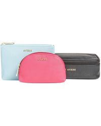 Scala Smart Small NECESSAIRE da Uomo di Guess in Nero Uomo Borse da Necessaire e astucci da bagno da