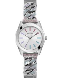 Guess - Serena Watch Gw0546l4 Stainless Steel Crystals - Lyst