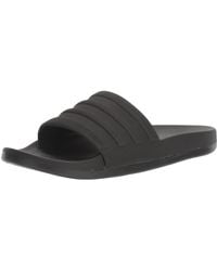 adidas sandals all black