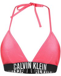 Calvin Klein - Bikini Pezzo sopra da Donna Marchio - Lyst