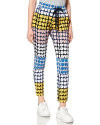 Love Moschino - S Slim fit Joggers Printed All-Over with lovelovelove Pattern Casual Pants - Lyst