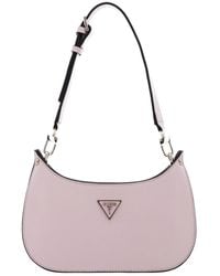 Guess - Meridian Mini Top Zip Shoulder Bag Light Rose - Lyst