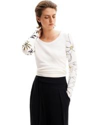 Desigual - Knit T-shirt Long Sleeve - Lyst