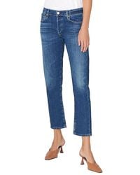 Citizens of Humanity Denim Elsa Mid-rise Slim Cropped Jeans in Blue Womens Clothing Jeans Capri and cropped jeans 