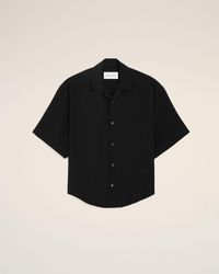 Ami Paris - Short Sleeve Embroidered Boxy Shirt - Lyst
