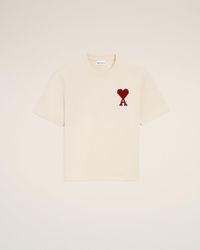 Ami Paris - Cotton Ami De Coeur T-Shirt - Lyst