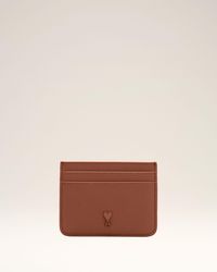 Ami Paris - Cowhide Leather Ami De Coeur Card Holder - Lyst