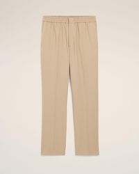 Ami Paris - Wool Elasticated Waist Trousers - Lyst