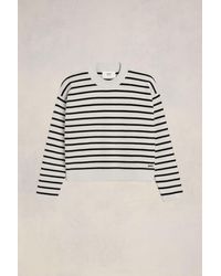 Ami Paris - Ami Embroidery Sailor Crewneck Sweater - Lyst