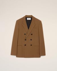 Ami Paris - Wool Double Breasted Jacket - Lyst