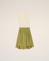 Ami Paris - And Bicolor New Wool Midi Dress - Lyst
