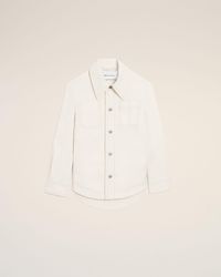 Ami Paris - Cotton Worker Buttoned Jacket - Lyst